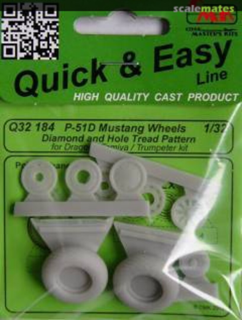 Boxart P-51D Mustang Wheels Diamond and Hole Tread Pattern Q32184 CMK Boxart P-51D Mustang Wheels Diamond and Hole Tread Pattern Q32184 CMK