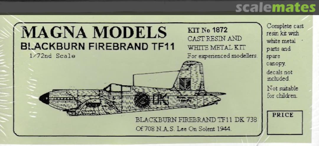 Boxart Blackburn Firebrand TF11 1872 Magna Models