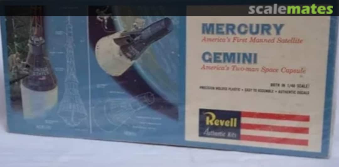 Boxart Mercury & Gemini H-1834 Revell/Kikoler Boxart Mercury & Gemini H-1834 Revell/Kikoler