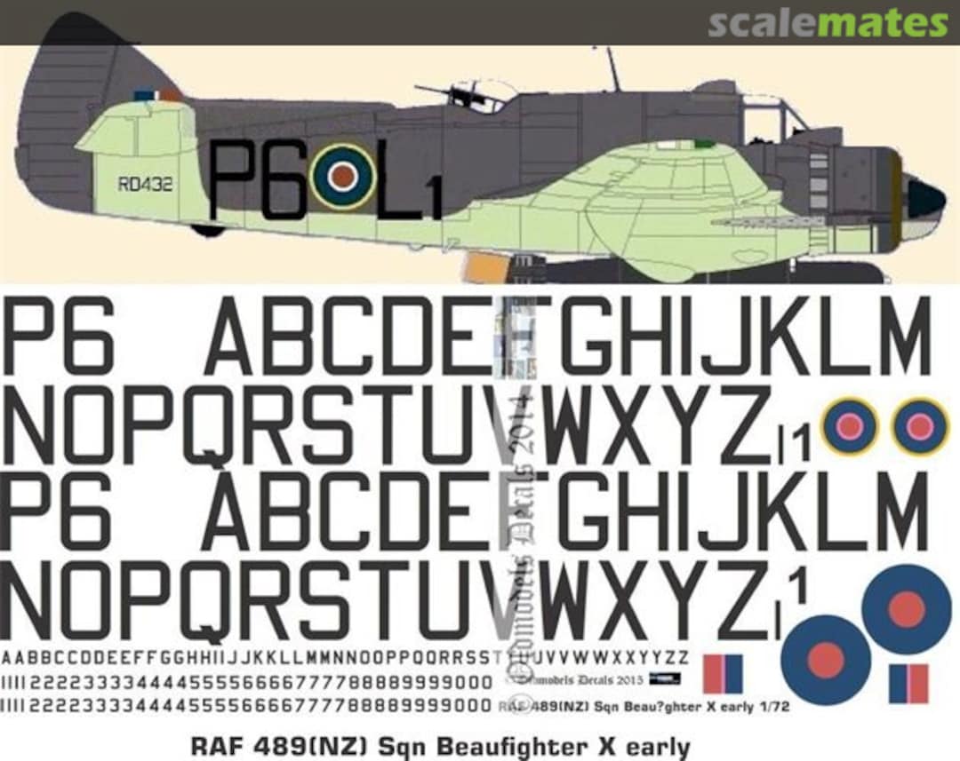 Boxart RAF 489(NZ) Sqn Beaufighters X early OMD0767 Oldmodels Decals Boxart RAF 489(NZ) Sqn Beaufighters X early OMD0767 Oldmodels Decals