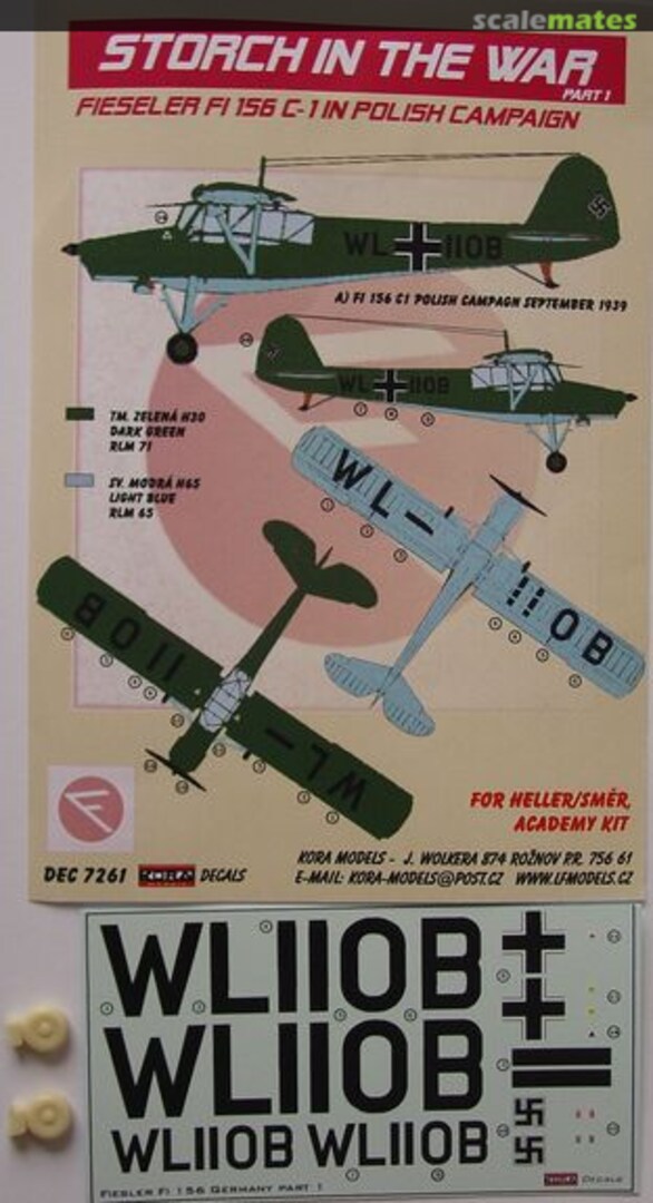 Boxart Fieseler Fi 156 C-1 in Polish Campaign DEC7261 Kora Models