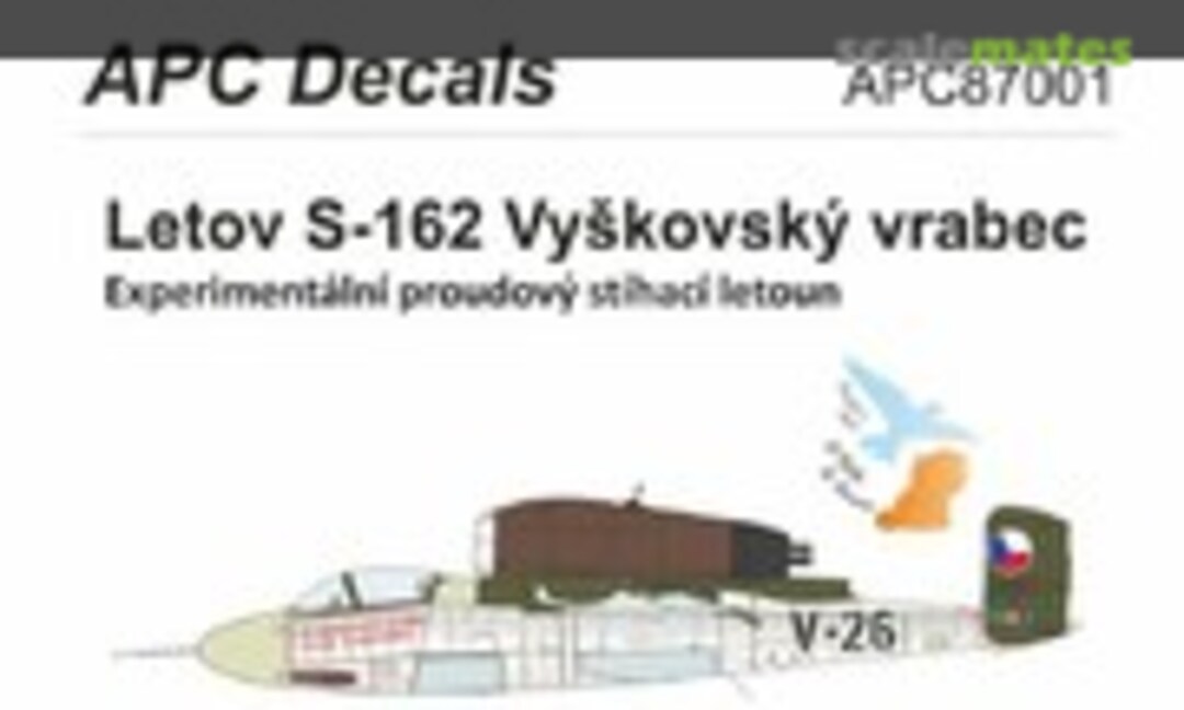1:72 Letov S-162 Vyškovský vrabec (APC Decals APC87001) APC87001