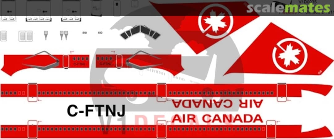 Boxart Air Canada Lockheed L-1011-100 Tristar V1D0035-200 V1 Decals