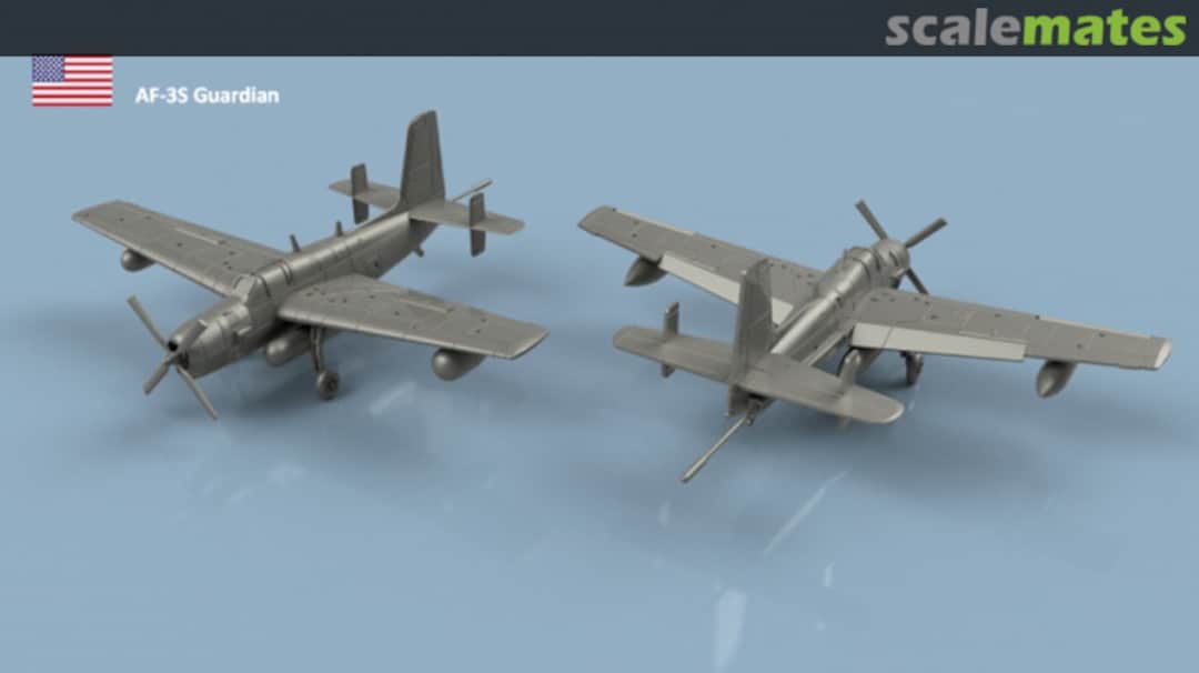 Boxart Grumman AF-3 S Guardian unfolded wings - 3D printing (5 pcs) 3D400508 L'Arsenal Boxart Grumman AF-3 S Guardian unfolded wings - 3D printing (5 pcs) 3D400508 L'Arsenal