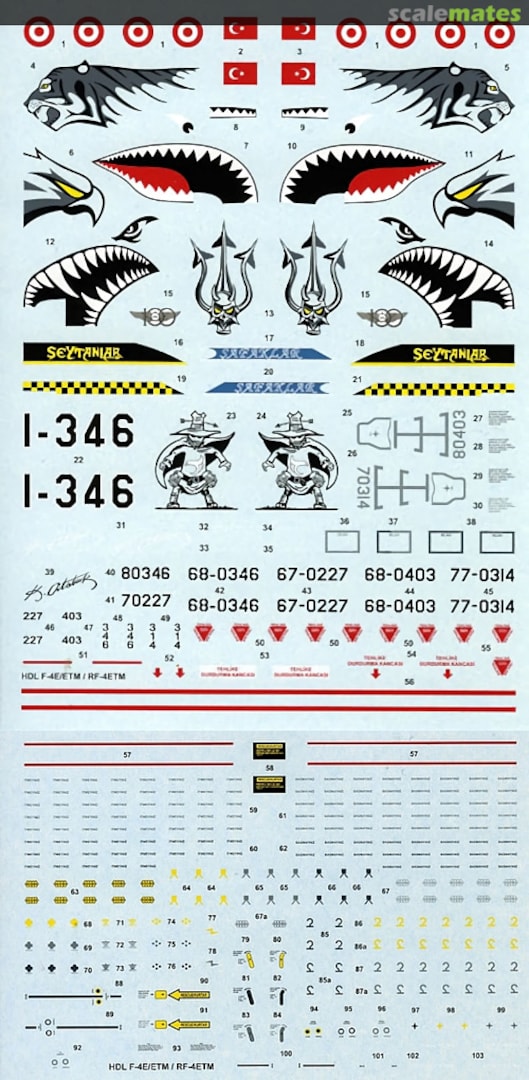 Boxart F-4E/ F-4ETM/ RF-4ETM Phantom II 48-028 Hi-Decal Line
