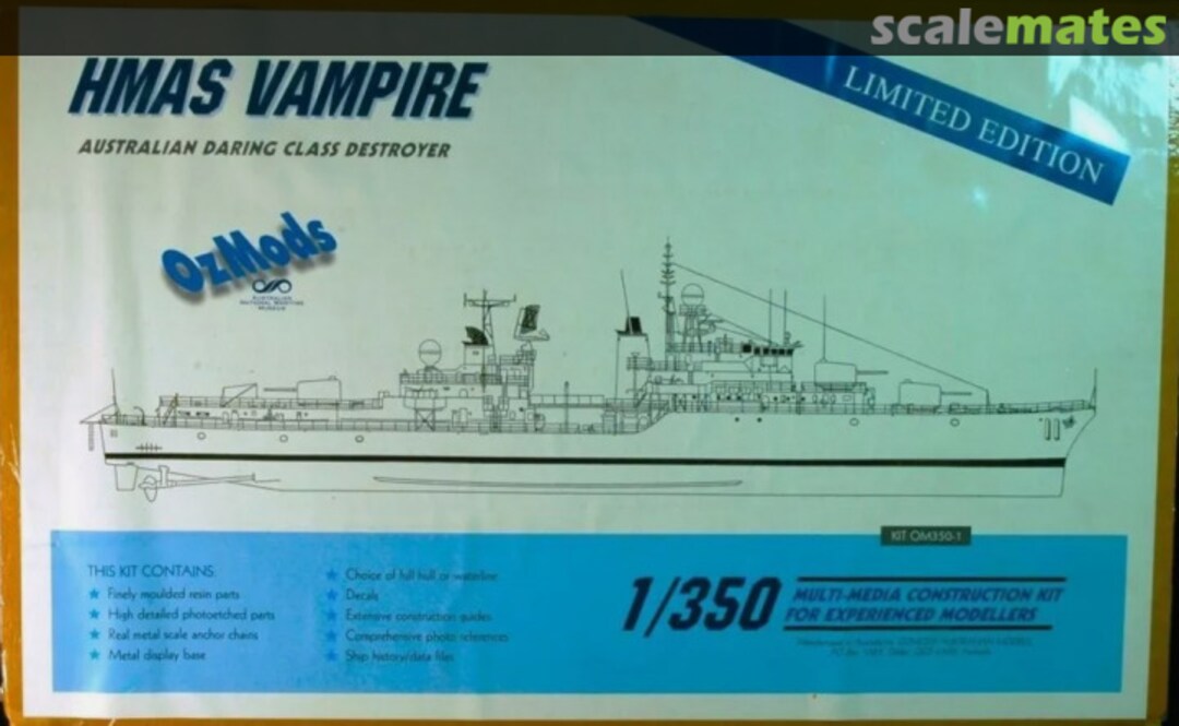 Boxart HMAS Vampire OM 3501 OzMods Boxart HMAS Vampire OM 3501 OzMods