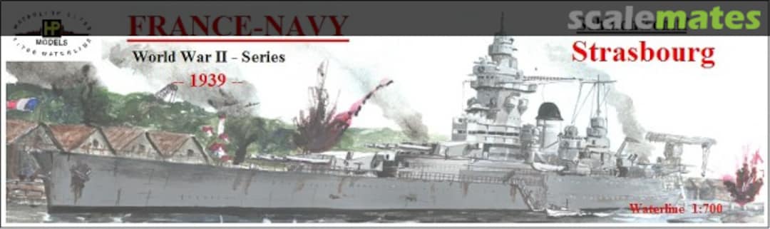 Boxart Sclachtschiff "Strasbourg" WW II-WL-F-004 HP-Models