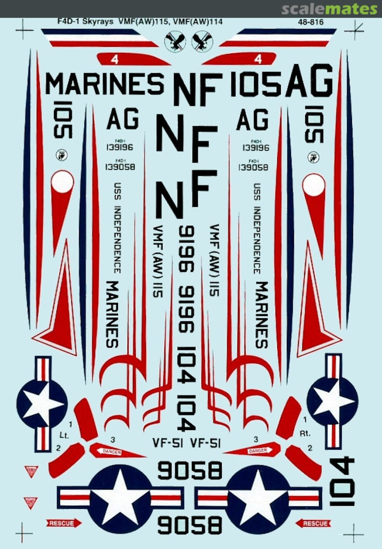 Boxart Douglas F4D-1 Skyray 48-816 SuperScale International Boxart Douglas F4D-1 Skyray 48-816 SuperScale International