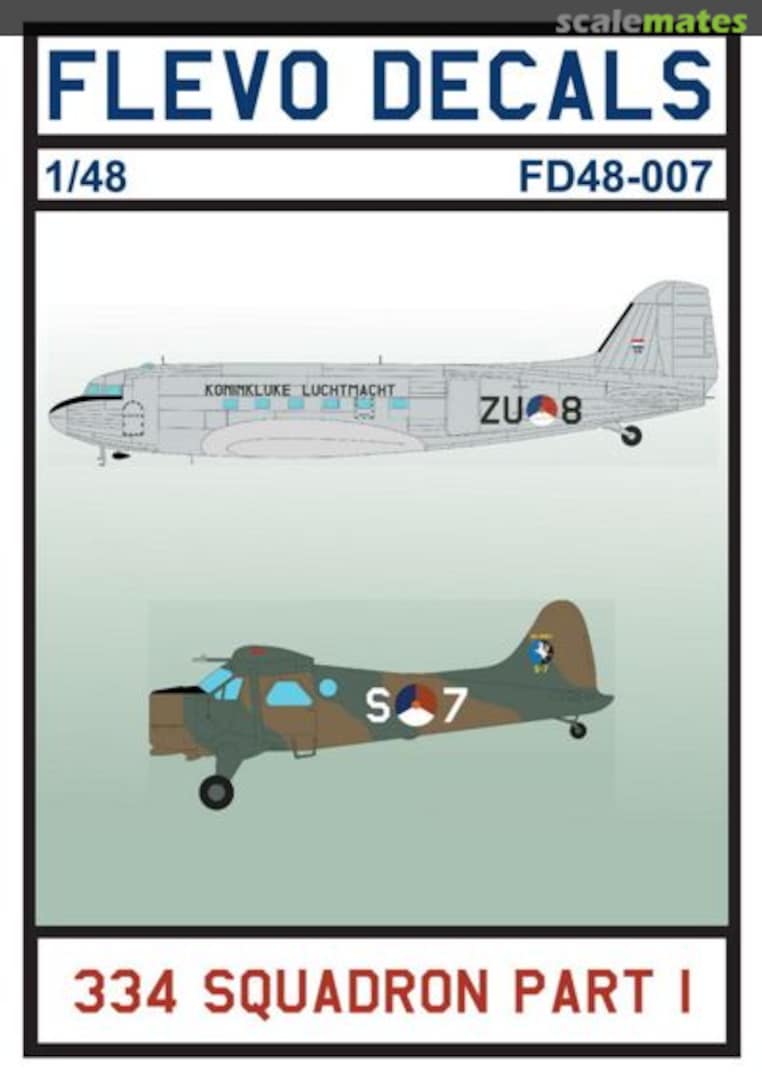 Boxart 334 Squadron Part 1 48007 Flevo Decals Boxart 334 Squadron Part 1 48007 Flevo Decals