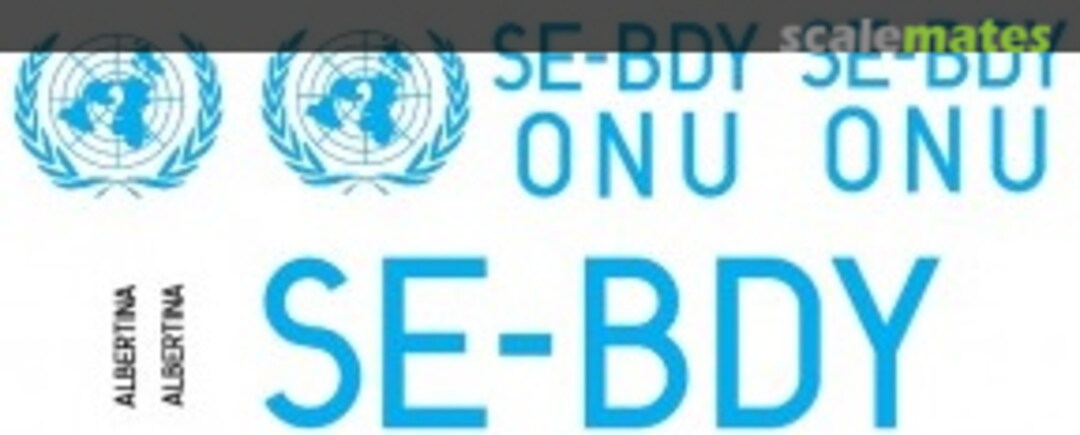 Boxart DC-6B Albertina RBD7206 Red Bolt Decals Boxart DC-6B Albertina RBD7206 Red Bolt Decals