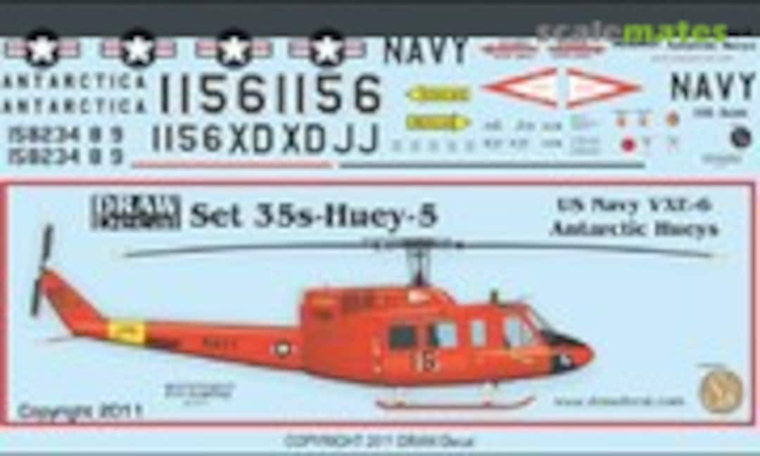 1:35 US Navy VXE-6 Antarctic UH-1N Twin Hueys (Draw Decal 35-Huey-5) 35-Huey-5