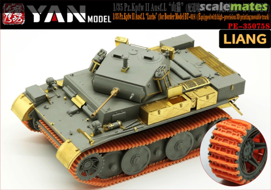 Boxart Pz.Kpfw II Ausf.L "Luchs" with 3D printing movable track PE-35075S Yan Model Boxart Pz.Kpfw II Ausf.L "Luchs" with 3D printing movable track PE-35075S Yan Model