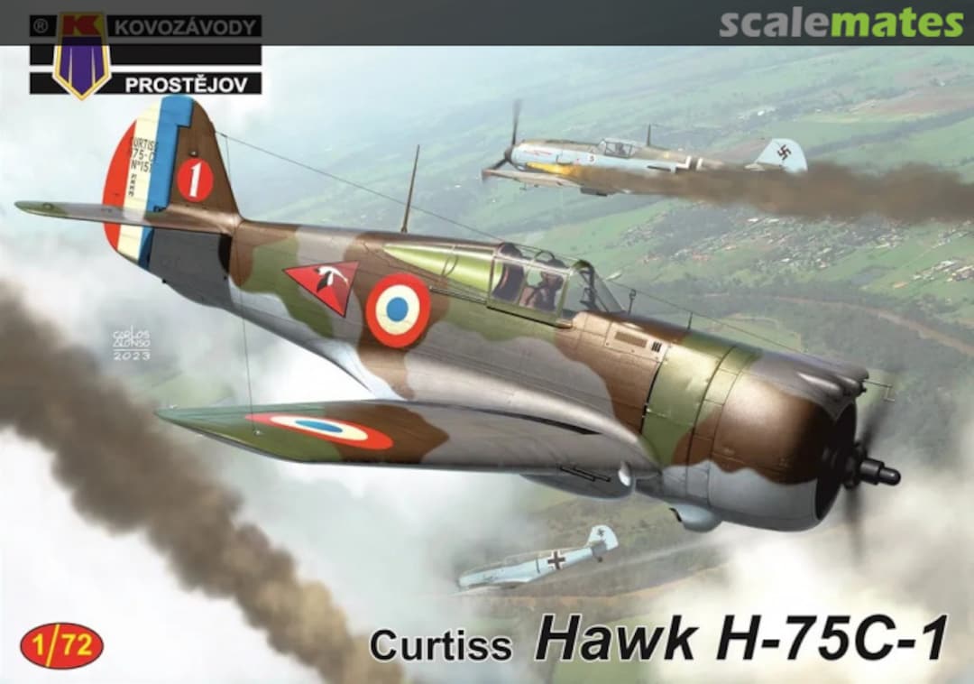 Boxart Curtiss Hawk H-75C-1 KPM0419 Kovozávody Prostějov Boxart Curtiss Hawk H-75C-1 KPM0419 Kovozávody Prostějov