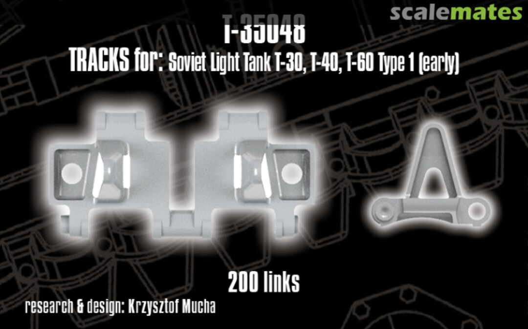 Boxart Soviet Light Tank T-30; T-40; T-60 - Type 1 tracks T-35048 QUICKTRACKS Boxart Soviet Light Tank T-30; T-40; T-60 - Type 1 tracks T-35048 QUICKTRACKS