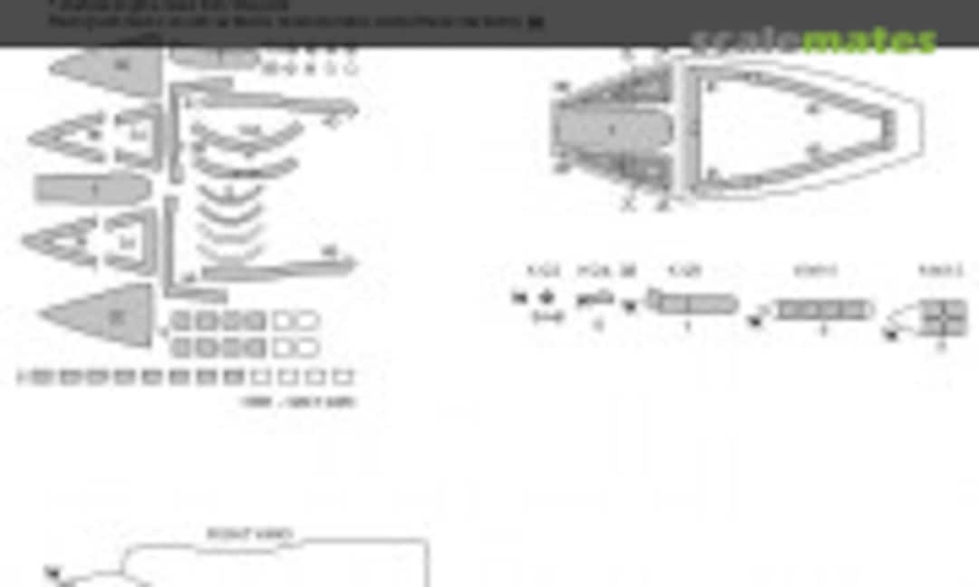 1:48 A-10 C Thunderbolt II BASIC kabuki masks (New Ware NWAM1226) NWAM1226