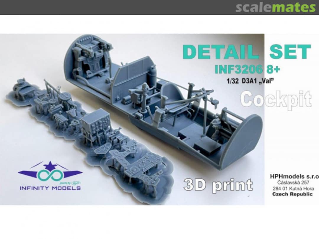 Boxart Aichi D3A1 Val Cockpit INF 3206 8+ Infinity Models