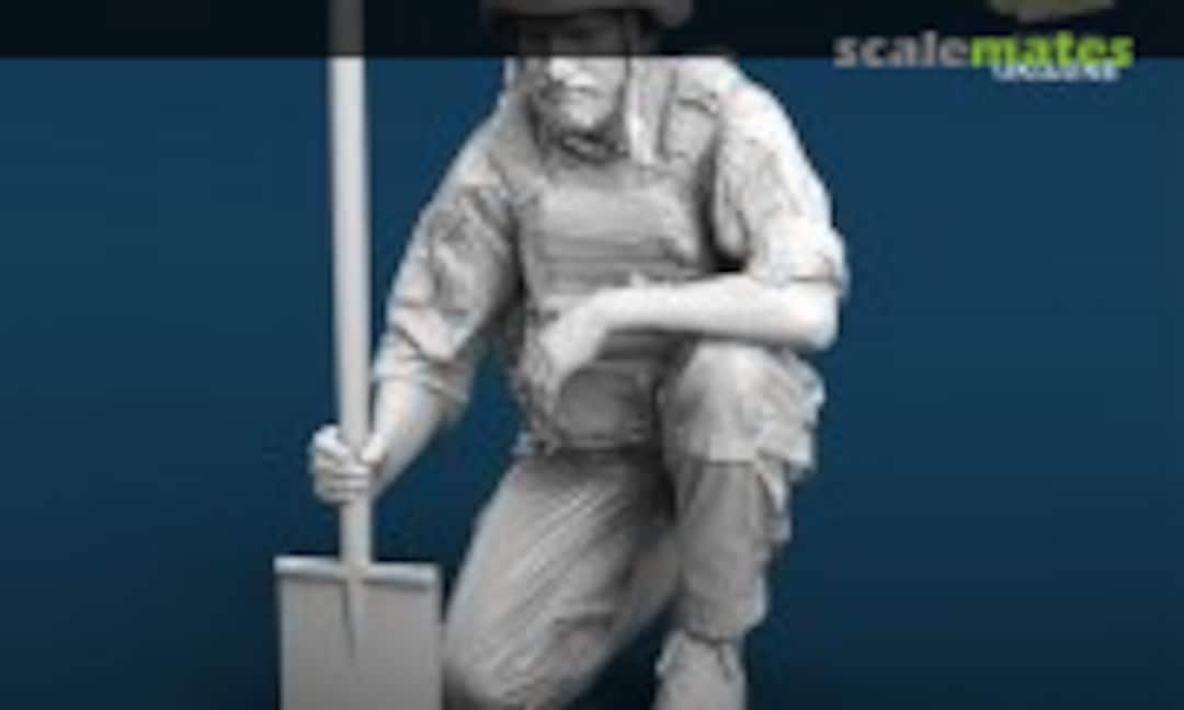 1:35 Soldier with shovel (Spalah SP25435) SP25435
