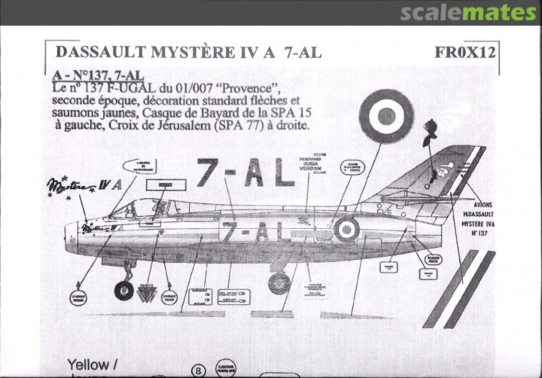 Boxart AMD MYSTERE IV A 7-AL EC 01/007 "Provence FR0X12 Frrom (use Azur-Frrom) Boxart AMD MYSTERE IV A 7-AL EC 01/007 "Provence FR0X12 Frrom (use Azur-Frrom)