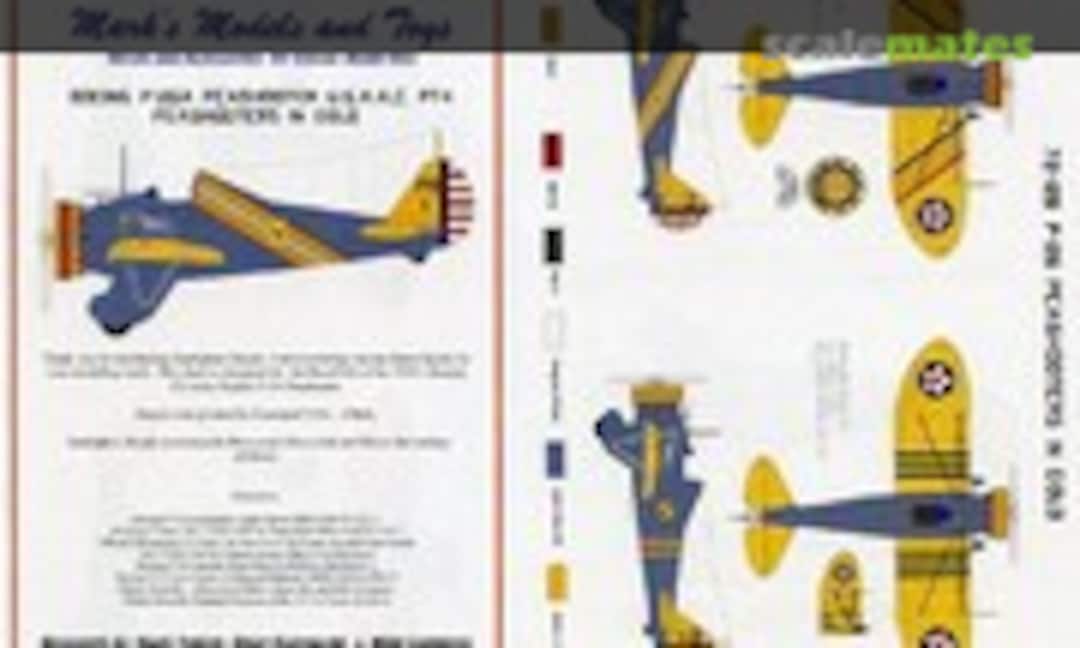 1:72 Boeing P-26A Peashooter in U.S.A.A.C. Pt 4 (Starfighter Decals 72-126) 72-126