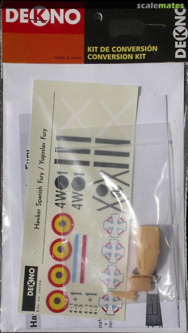Boxart Hawker Spanish Fury / Yugoslav Fury K-0200 Dekno Models Boxart Hawker Spanish Fury / Yugoslav Fury K-0200 Dekno Models