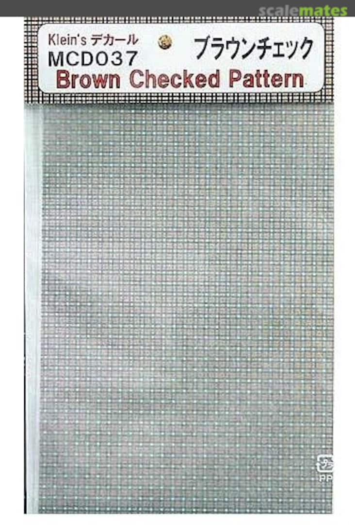 Boxart Brown Checked Pattern MCD037 Shinsengumi Boxart Brown Checked Pattern MCD037 Shinsengumi