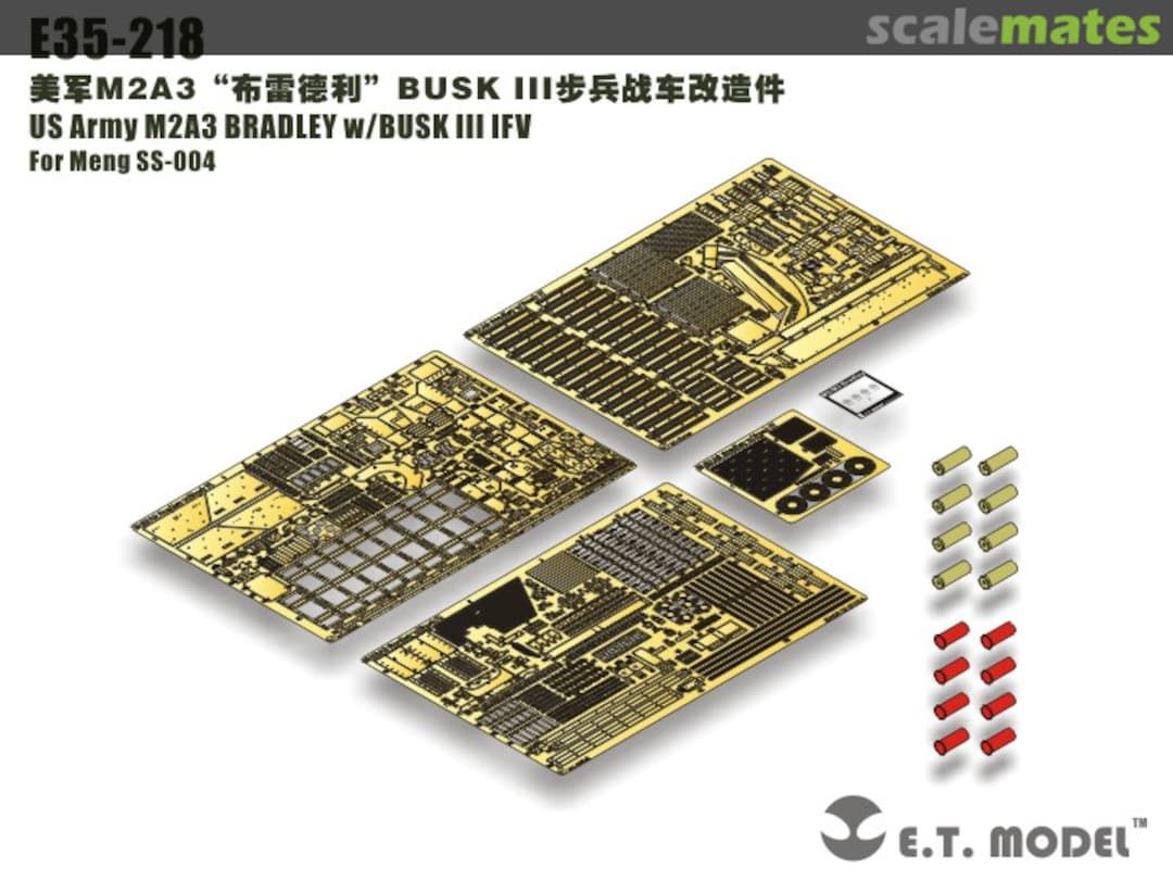 Boxart US Army M2A3 BRADLEY w/BUSK III IFV - Meng SS-004 - E35-218 E.T. Model Boxart US Army M2A3 BRADLEY w/BUSK III IFV - Meng SS-004 - E35-218 E.T. Model