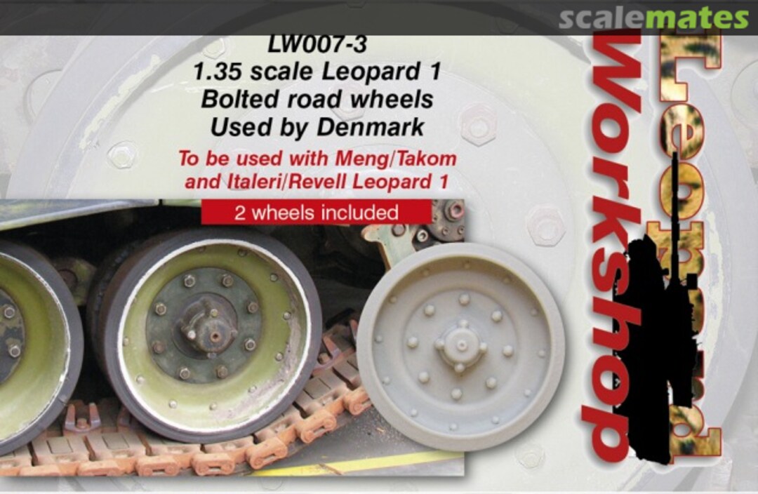 Boxart Leopard 1 Bolted Road Wheels LW007-3 Leopard Workshop Boxart Leopard 1 Bolted Road Wheels LW007-3 Leopard Workshop