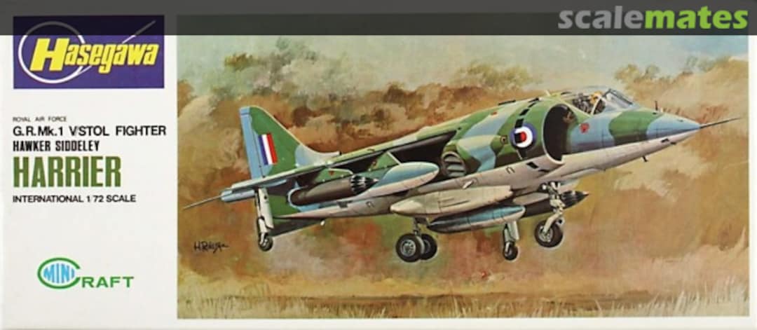 Boxart Hawker Siddeley Harrier JS-028 Minicraft Hasegawa Boxart Hawker Siddeley Harrier JS-028 Minicraft Hasegawa