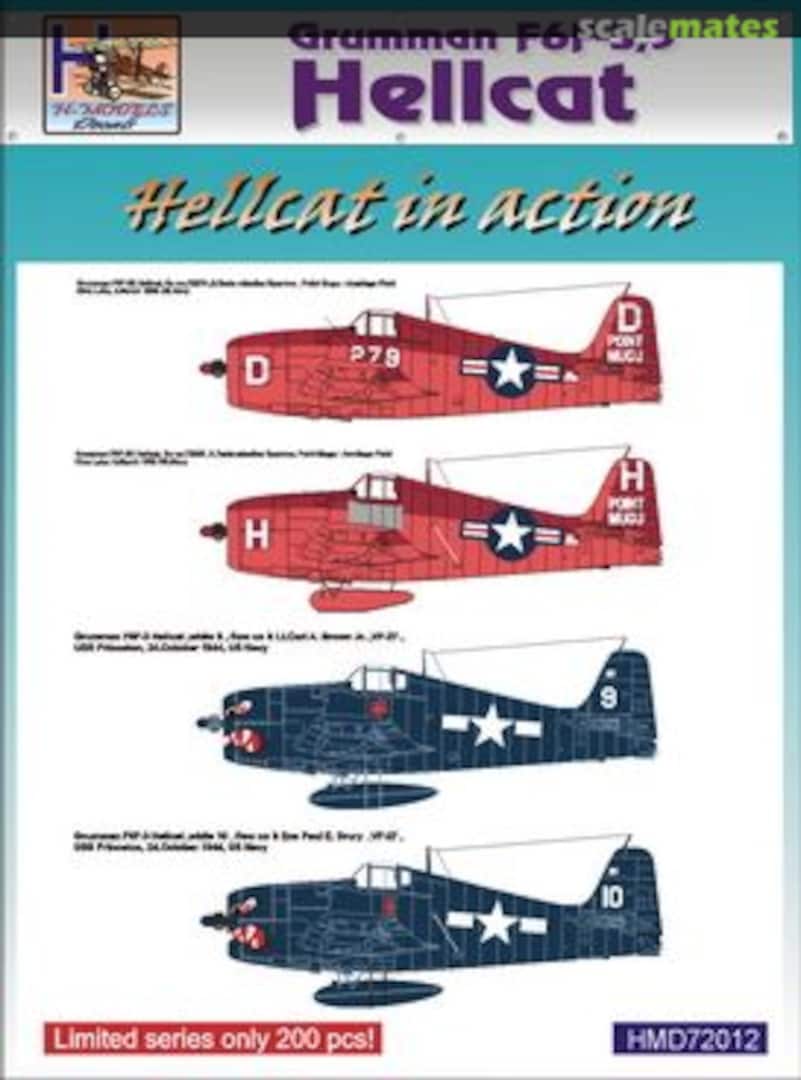 Boxart Grumman F6F-5 Hellcat In Action, Pt.2 HMD72012 H-Models Decals Boxart Grumman F6F-5 Hellcat In Action, Pt.2 HMD72012 H-Models Decals