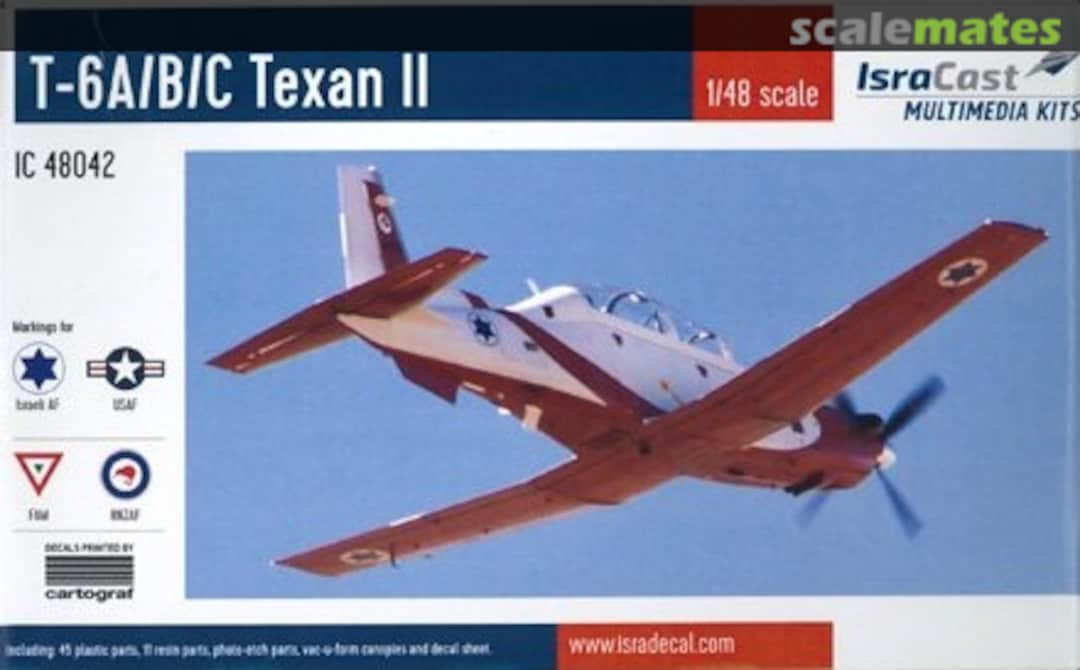 Boxart T-6A T-6B T-6C Texan II IC 48042 IsraCast Boxart T-6A T-6B T-6C Texan II IC 48042 IsraCast