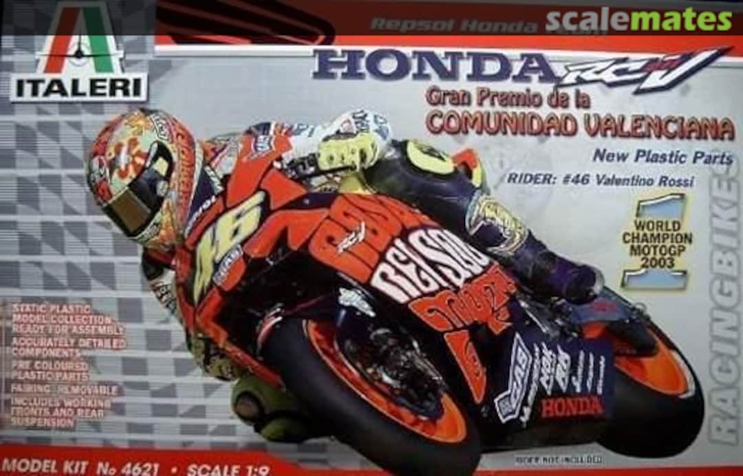 Boxart Repsol Honda Team #46 Valentino Rossi 4621 Italeri