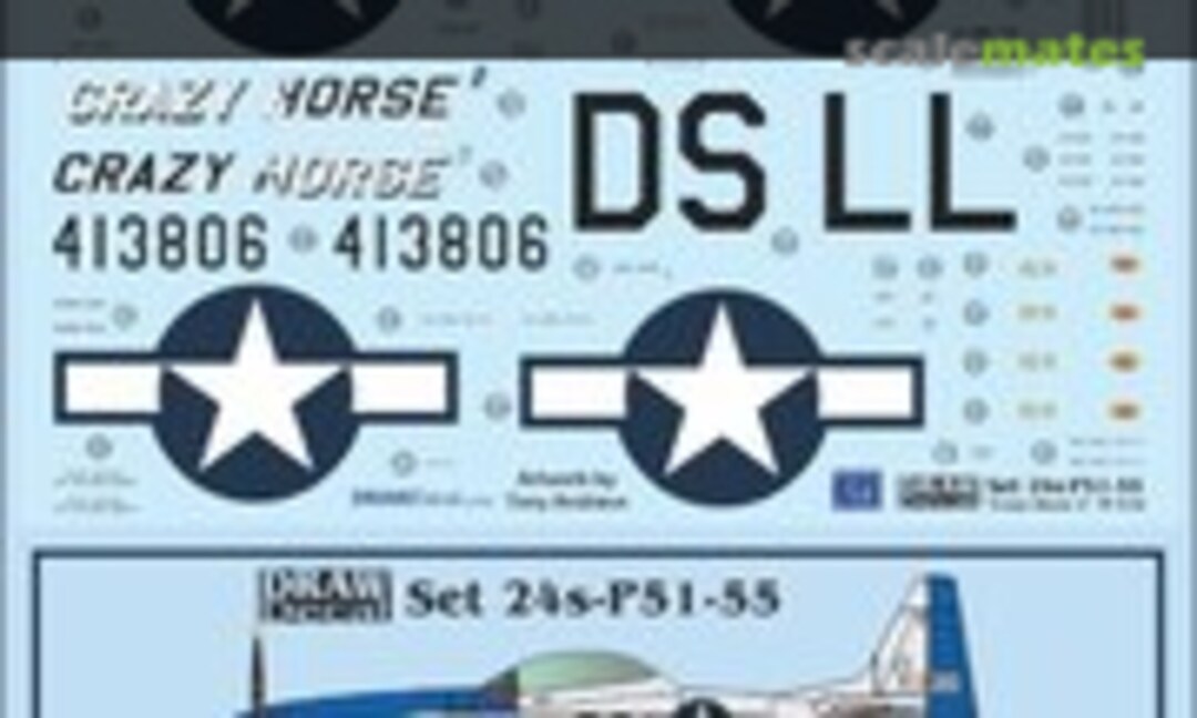 1:24 TF-51 "Crazy Horse 2" (Draw Decal 24-P51-55) 24-P51-55