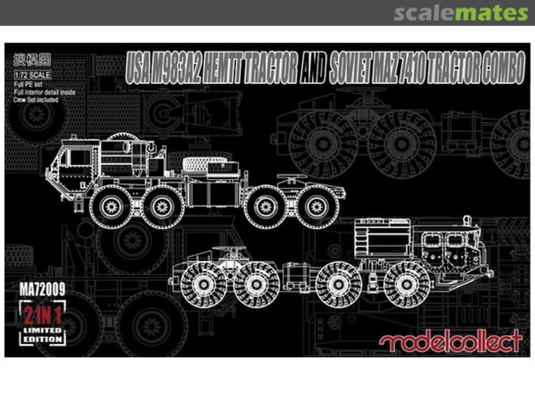 Boxart USA M983A2 HEMTT Tractor and Soviet MAZ 7410 Tractor Combo MA72009 Modelcollect Boxart USA M983A2 HEMTT Tractor and Soviet MAZ 7410 Tractor Combo MA72009 Modelcollect