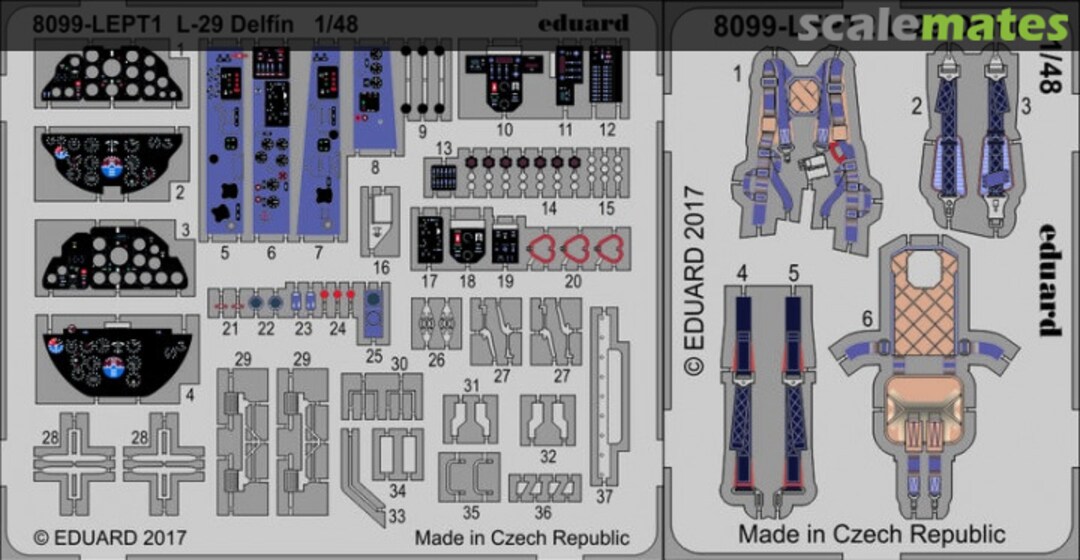 Contents L-29 Delfín PE-set 8099-LEPT Eduard Contents L-29 Delfín PE-set 8099-LEPT Eduard