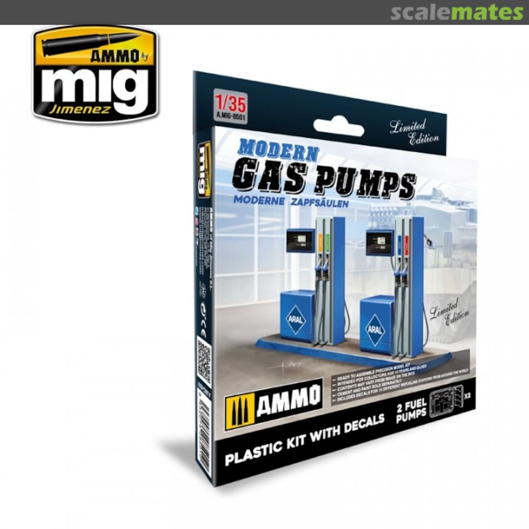 Boxart Modern Gas Pumps A.MIG-8501 Ammo by Mig Jimenez Boxart Modern Gas Pumps A.MIG-8501 Ammo by Mig Jimenez