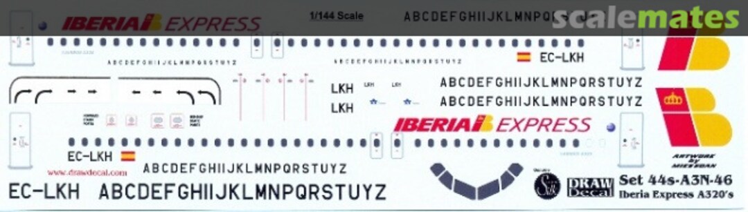 Boxart Airbus A320-214 44-A3N-46 Draw Decal Boxart Airbus A320-214 44-A3N-46 Draw Decal