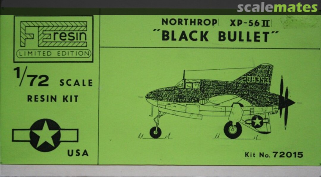 Boxart Northrop XP-56 II Black Bullet 72015 FE Resin Models Boxart Northrop XP-56 II Black Bullet 72015 FE Resin Models