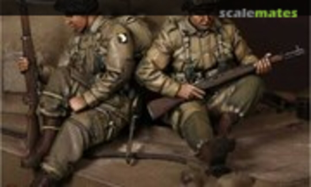 1:35 U.S. Army Airbornes on Sherman. (2Fig.) (SOGA Miniatures 3601) 3601