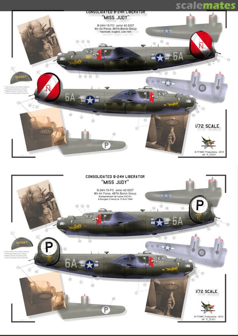 Boxart Consolidated B-24H Liberator "Miss Judy" P_72-011 FFSMC Productions Boxart Consolidated B-24H Liberator "Miss Judy" P_72-011 FFSMC Productions