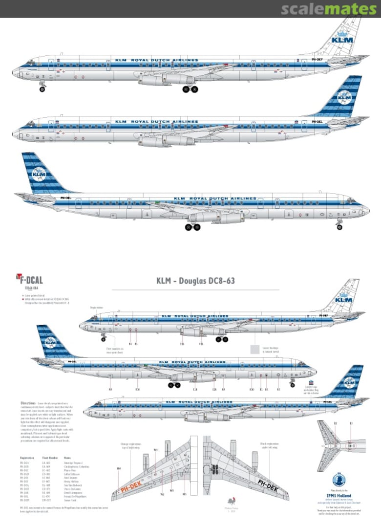 Boxart KLM - Douglas DC-8-63 FDS14064 F-DCAL Boxart KLM - Douglas DC-8-63 FDS14064 F-DCAL