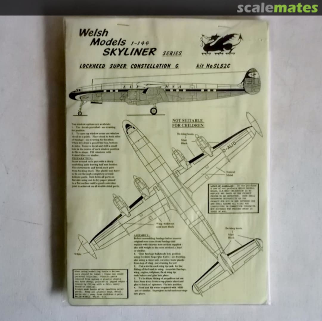 Boxart Lockheed Super Constellation G SL52C Welsh Models Boxart Lockheed Super Constellation G SL52C Welsh Models