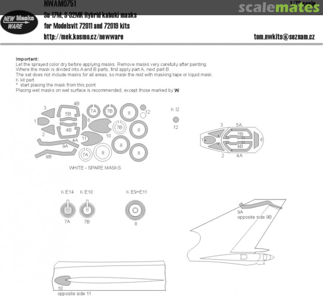 Boxart Su-17M, S-32MK Hybrid - kabuki masks NWAM0751 New Ware Boxart Su-17M, S-32MK Hybrid - kabuki masks NWAM0751 New Ware