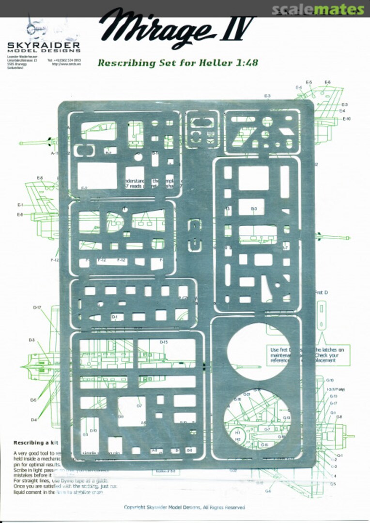 Boxart Rescribing Set for Heller 1:48 Mirage IV SMDS48001P Skyraider Model Designs Boxart Rescribing Set for Heller 1:48 Mirage IV SMDS48001P Skyraider Model Designs
