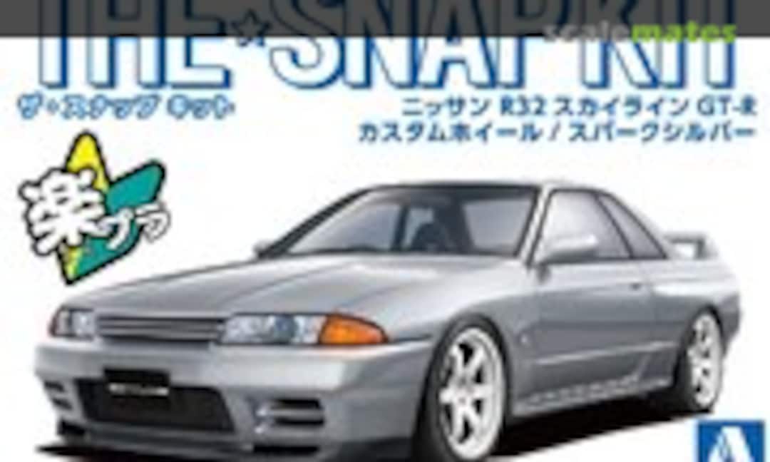 1:32 Nissan R32 Skyline GT-R Custom Wheels / Spark Silver (Aoshima 066379)