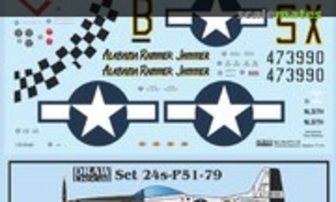 1:24 “Alabama Rammer Jammer” P-51D (Draw Decal 24-P51-79) 24-P51-79