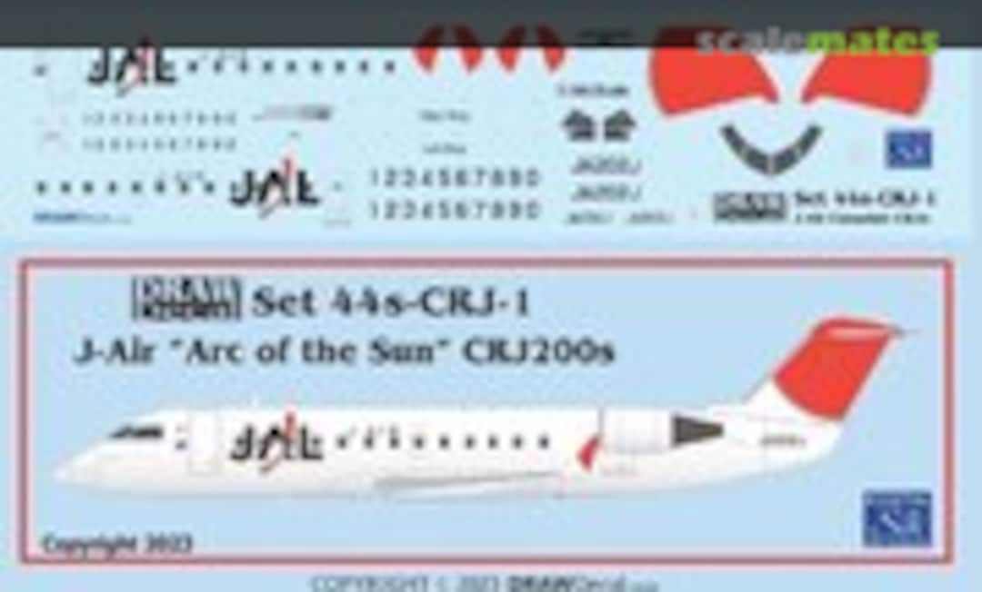 1:144 J-Air “Arc of the Sun” CRJ200s (Draw Decal 44-CRJ-1) 44-CRJ-1