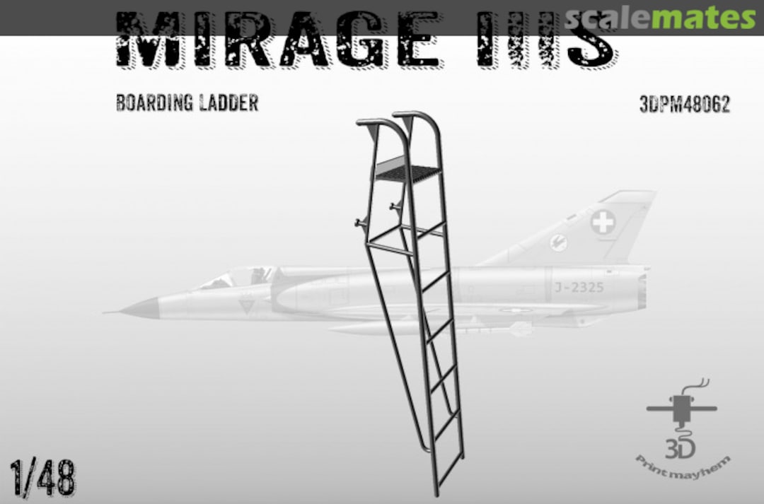 Boxart Mirage IIIS boarding ladder 3DPM48062 3D Print Mayhem Boxart Mirage IIIS boarding ladder 3DPM48062 3D Print Mayhem