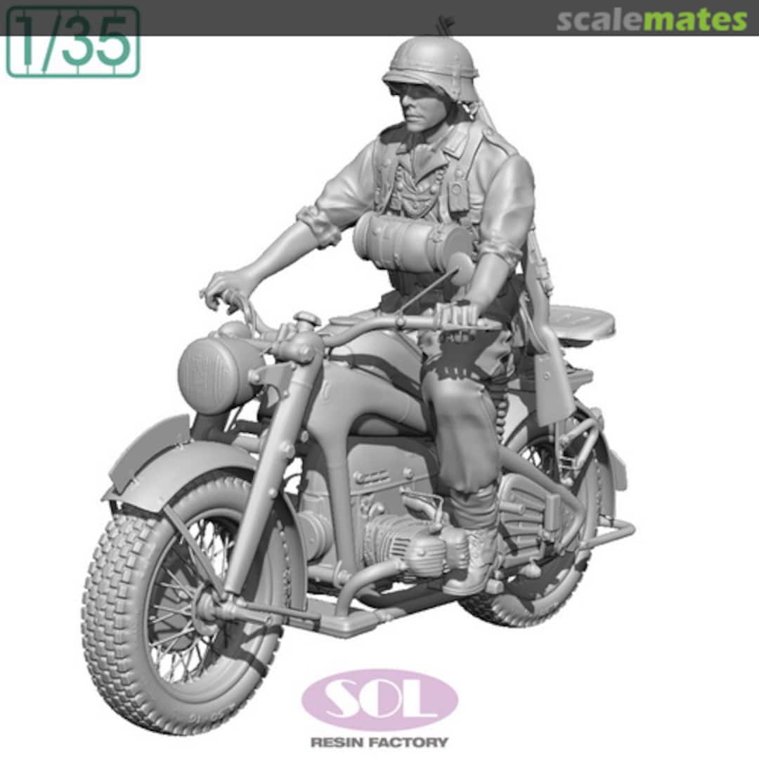 Boxart Zündapp KS750 with Rider (3D Printed) MM877 SOL