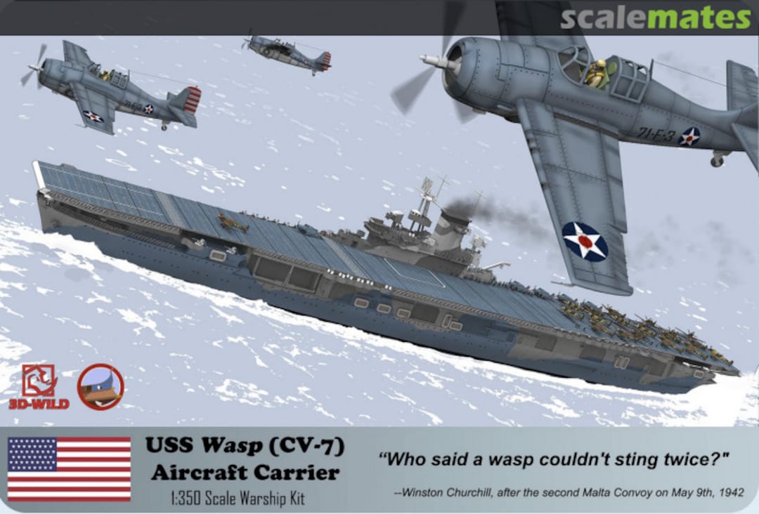 Boxart USN Wasp (CV-7) Model Kit [LIMITED EDITION] WS0101 3D-Wild