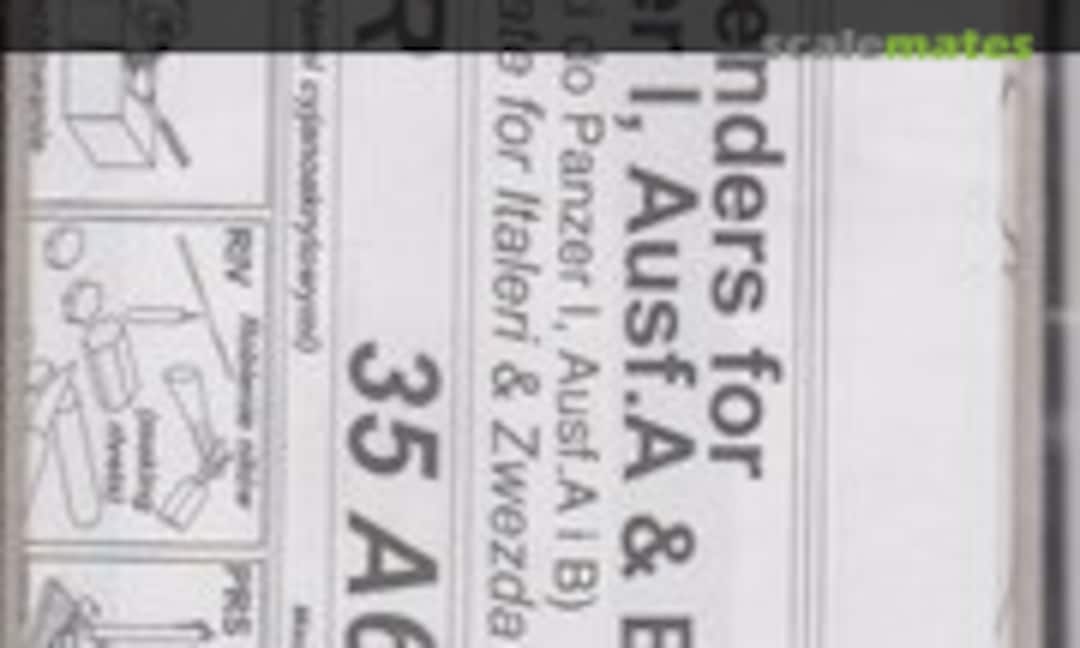 1:35 Fenders for Panzer I, Ausf.A & B (Aber 35 A63) 35 A63